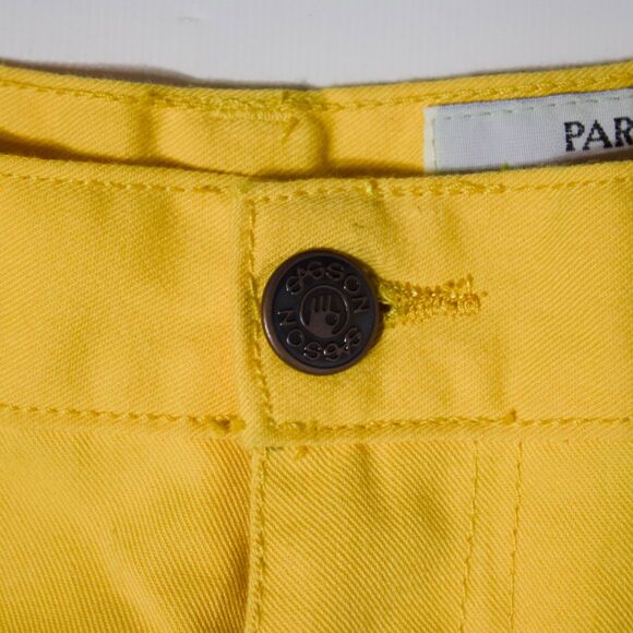 Vintage NWT 80s Sasson Yellow Carpenter Jeans Men Size 34x32 Made in Taiwan ROC - Picture 7 of 10